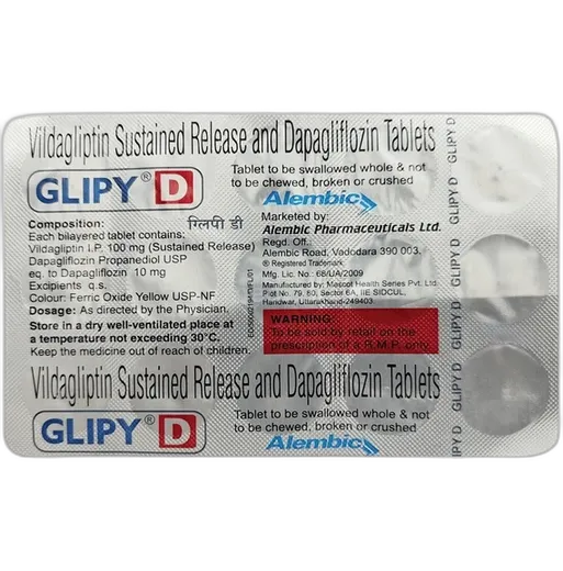 glipy d tablet 15's